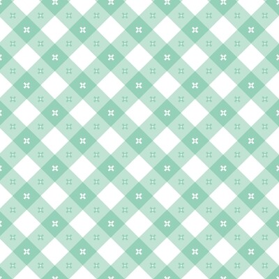 Poppie Cotton Gingham Picnic Cool Pool - Mint