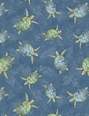 Wilmington Paradise Bay by J. Hall Schildkröten mittelblau