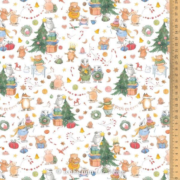 acufactum Baumwollstoff Adventsfreude