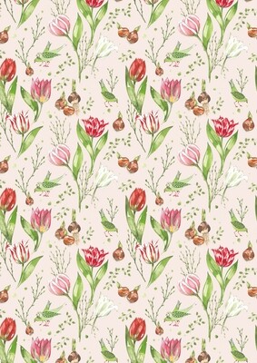acufactum Baumwollstoff Tulpenzeit