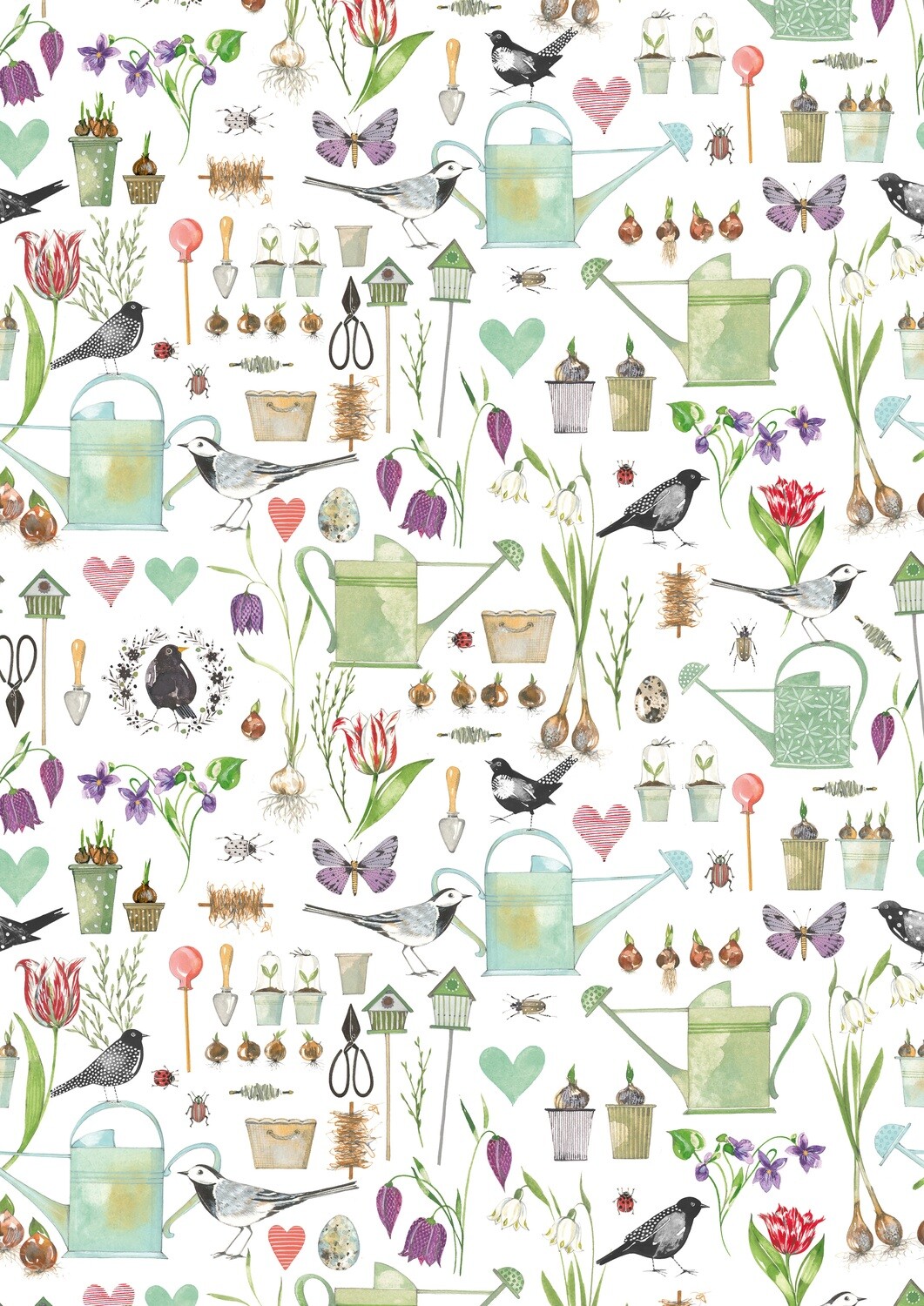 acufactum Baumwollstoff Gartenpoesie
