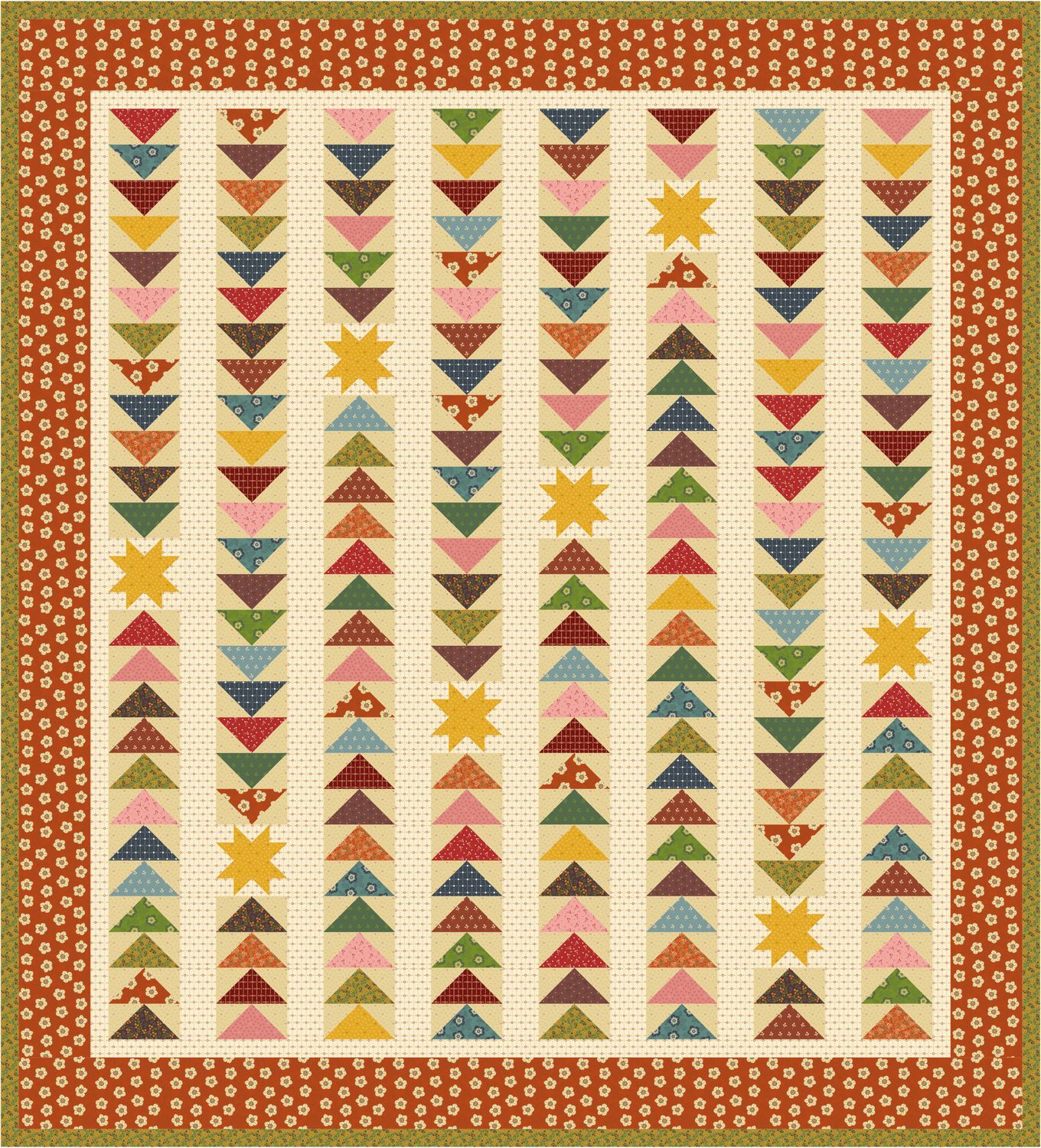EQP Papierschnittmuster &quot;Falling Stars&quot; (ENGLISCH)