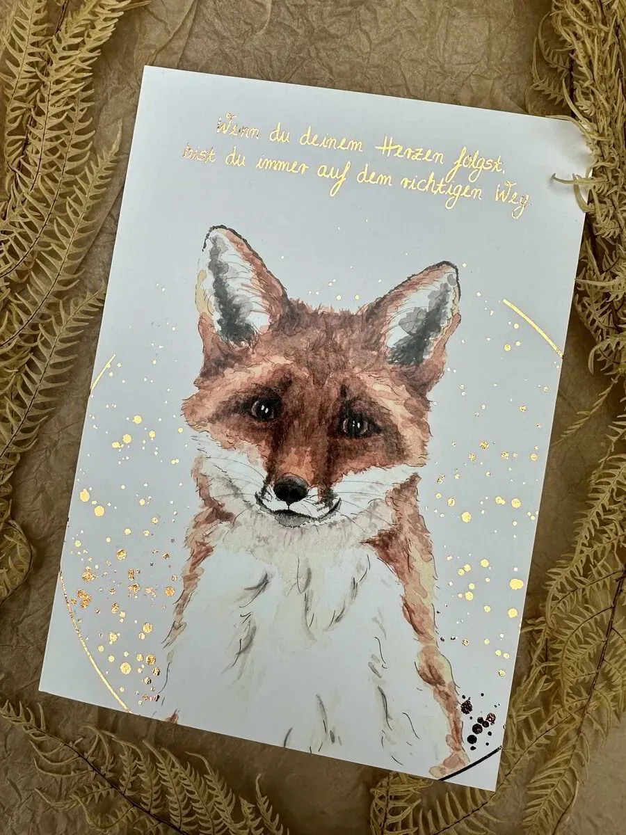 Grußkarte Fuchs