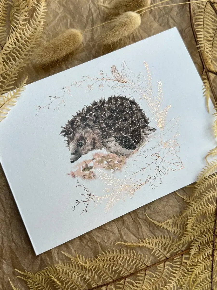 Grußkarte Igel