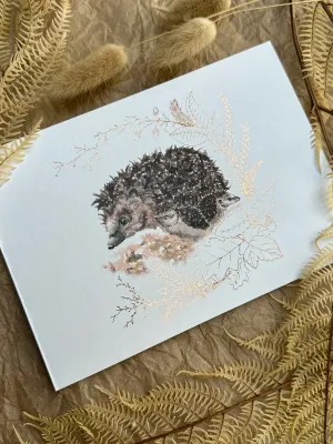 Grußkarte Igel
