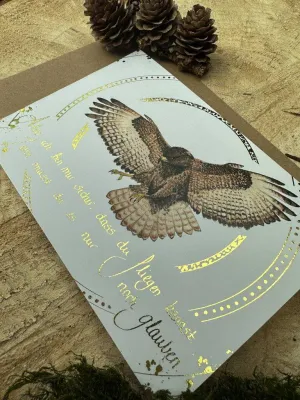 Grußkarte Mäusebussard