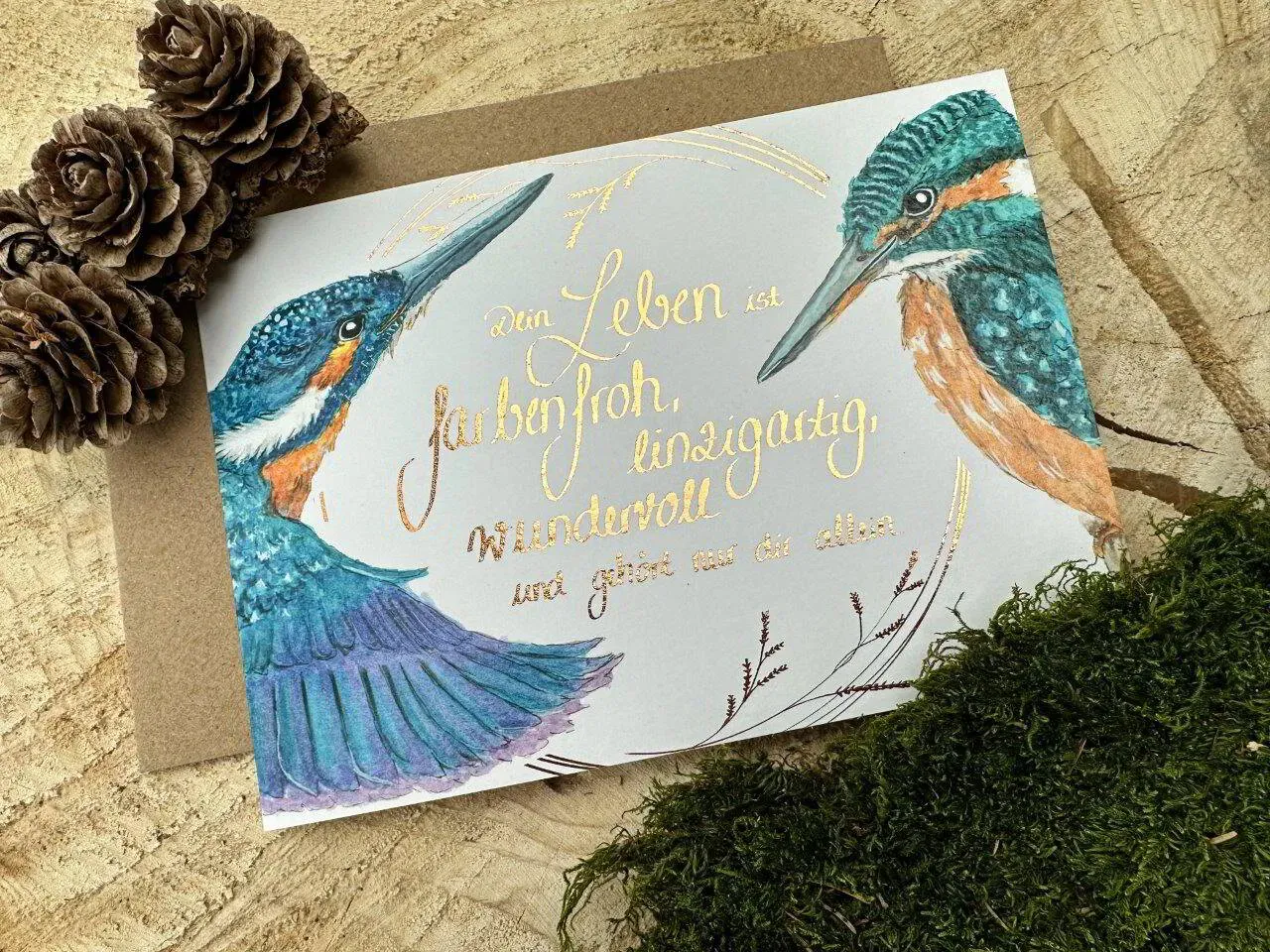 Grußkarte Eisvogel