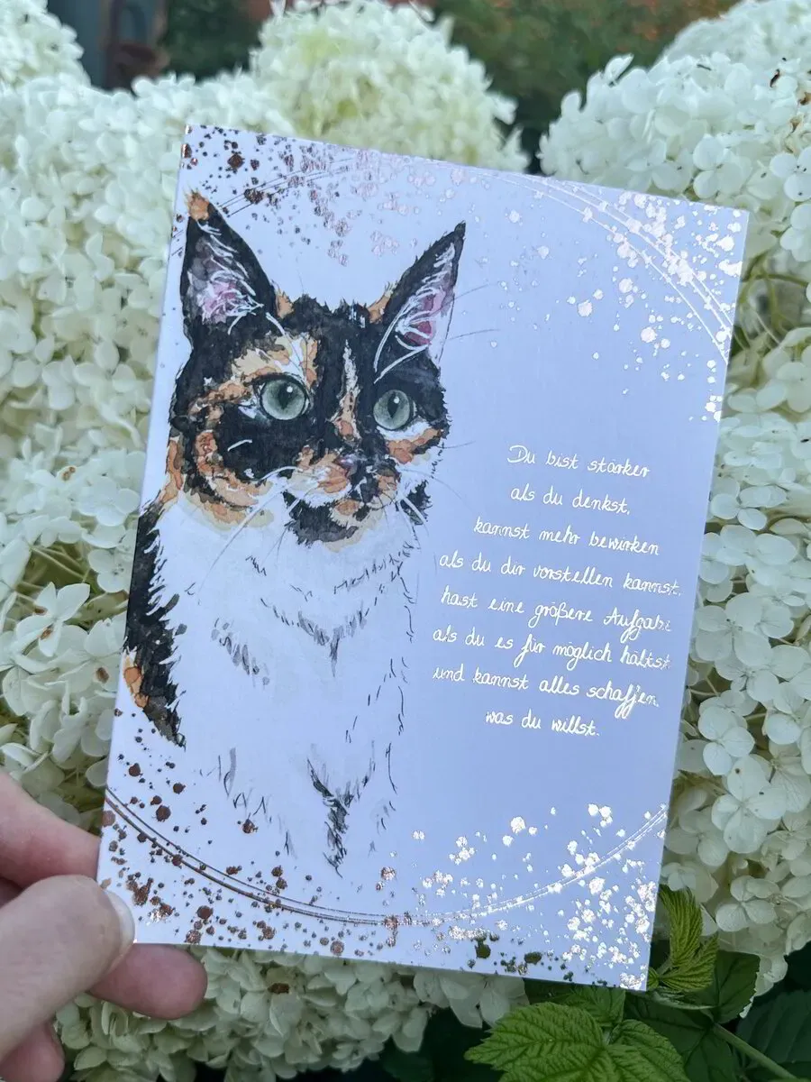 Grußkarte Kitti Katze