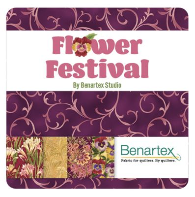 BENARTEX Benartex Studio Flower Festival Strips