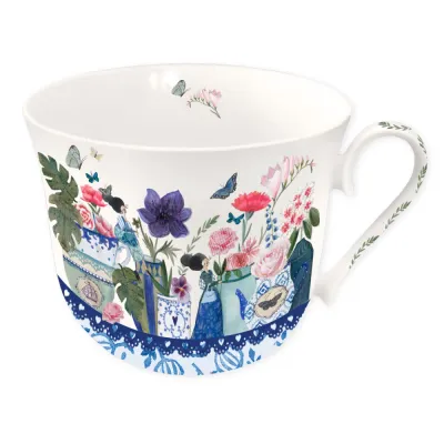 Tasse Blaue Blumen