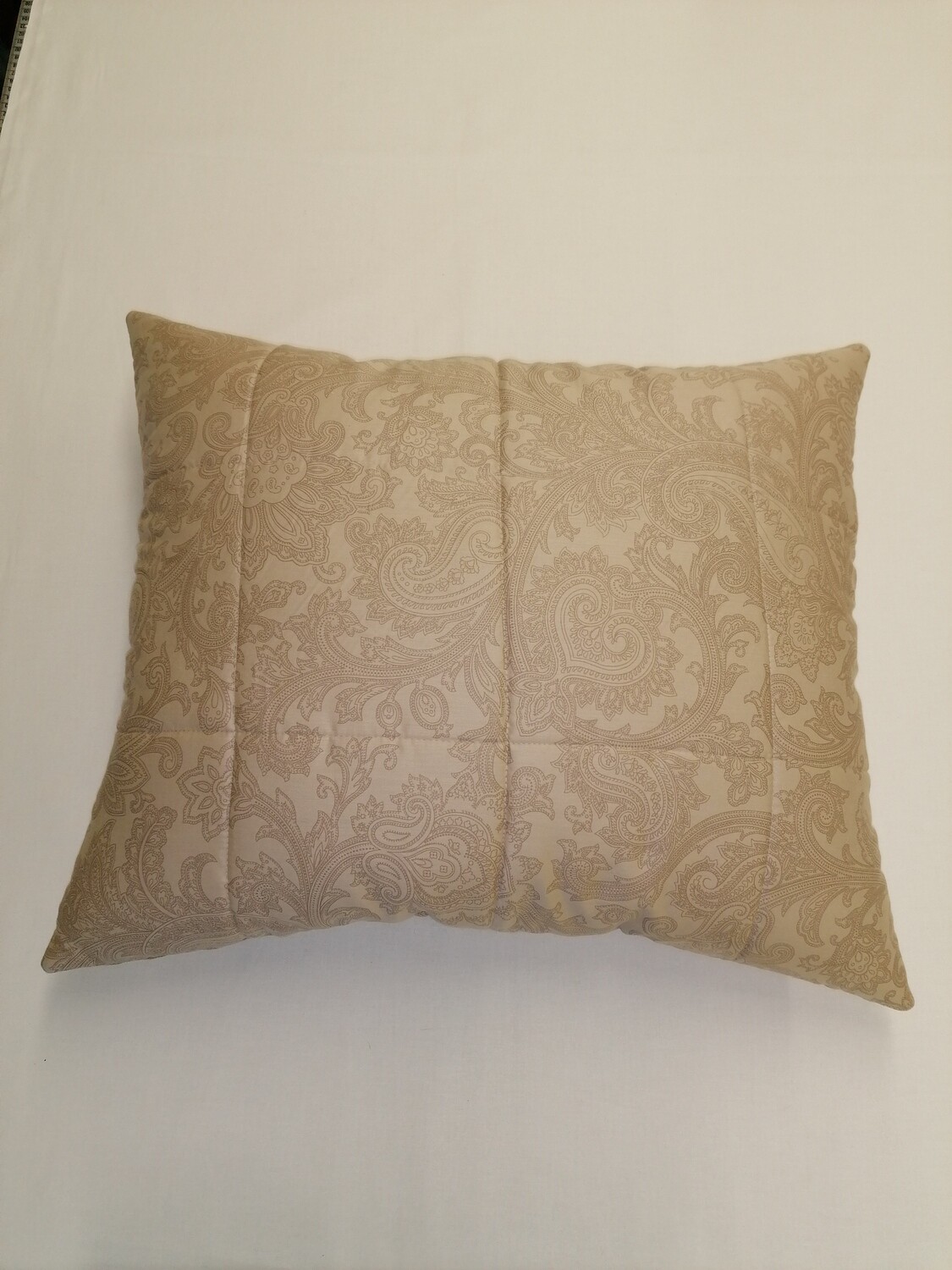 Hand made Merino wool filled pillow, Cotton (145gsm), quilted.
