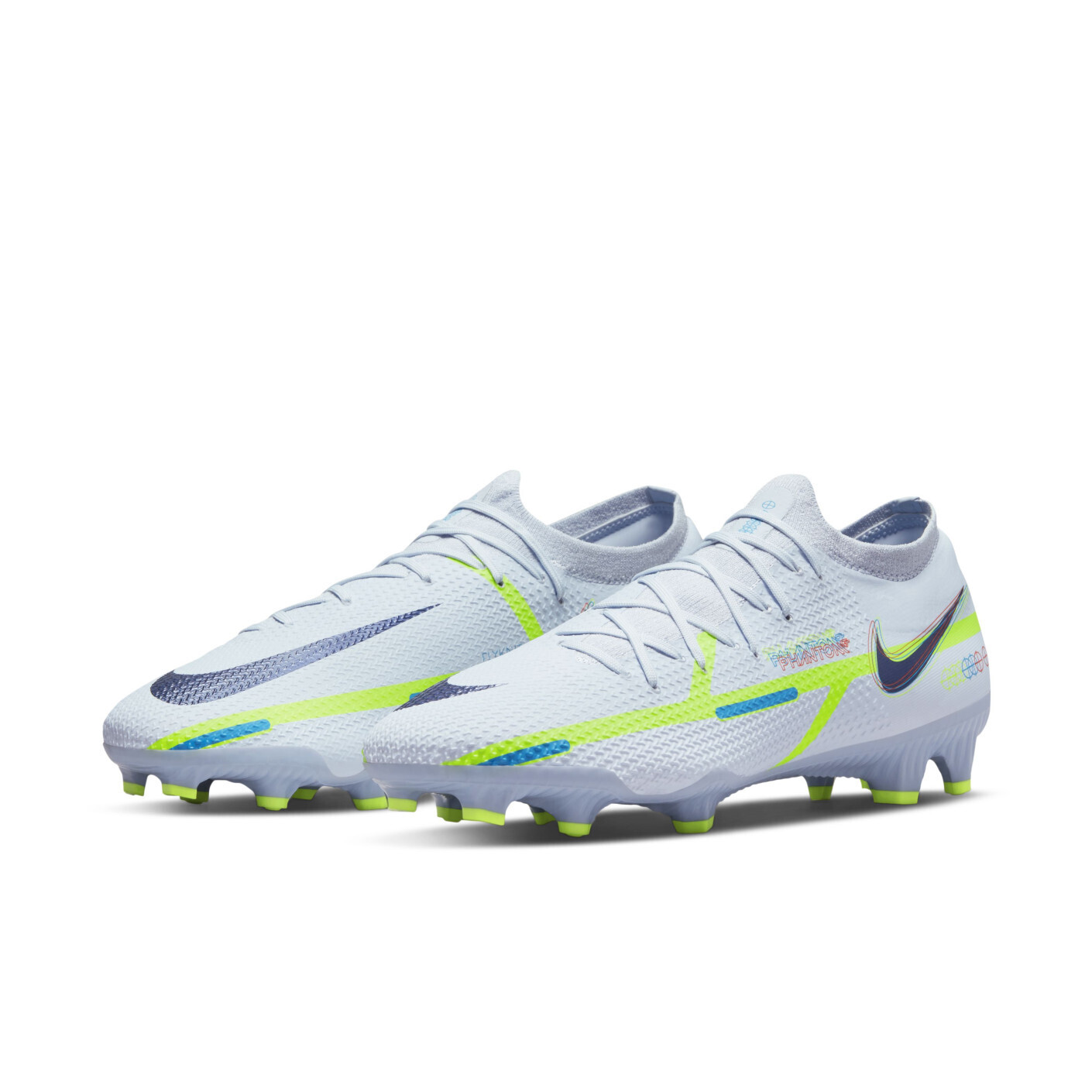 Nike Phantom GT2 Pro Gras Voetbalschoenen (FG) Grijs Donkerblauw