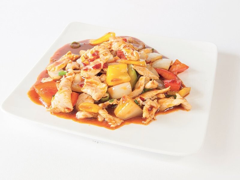 254.POLLO IN SALSA CHILI PICCANTE