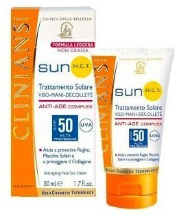 Protezione Solare - Clinians - Viso/Mani/Decollete' SPF 50 - 50 ml