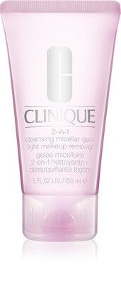 Gel Micellare Detergente - Clinique - 2-in-1 Cleansing Micellar Gel + Light Makeup Remover - 150 Ml