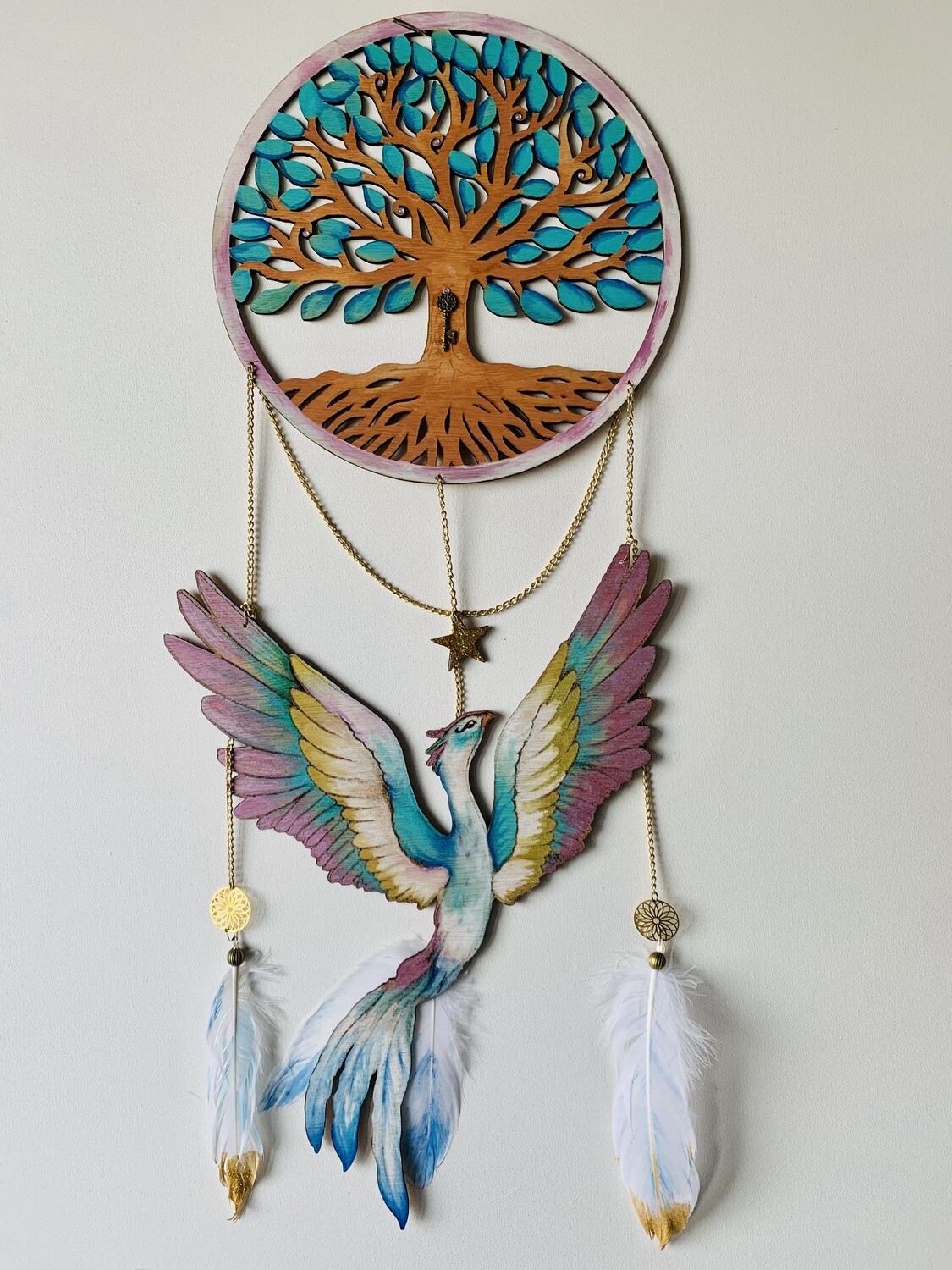 phénix et arbre de vie
