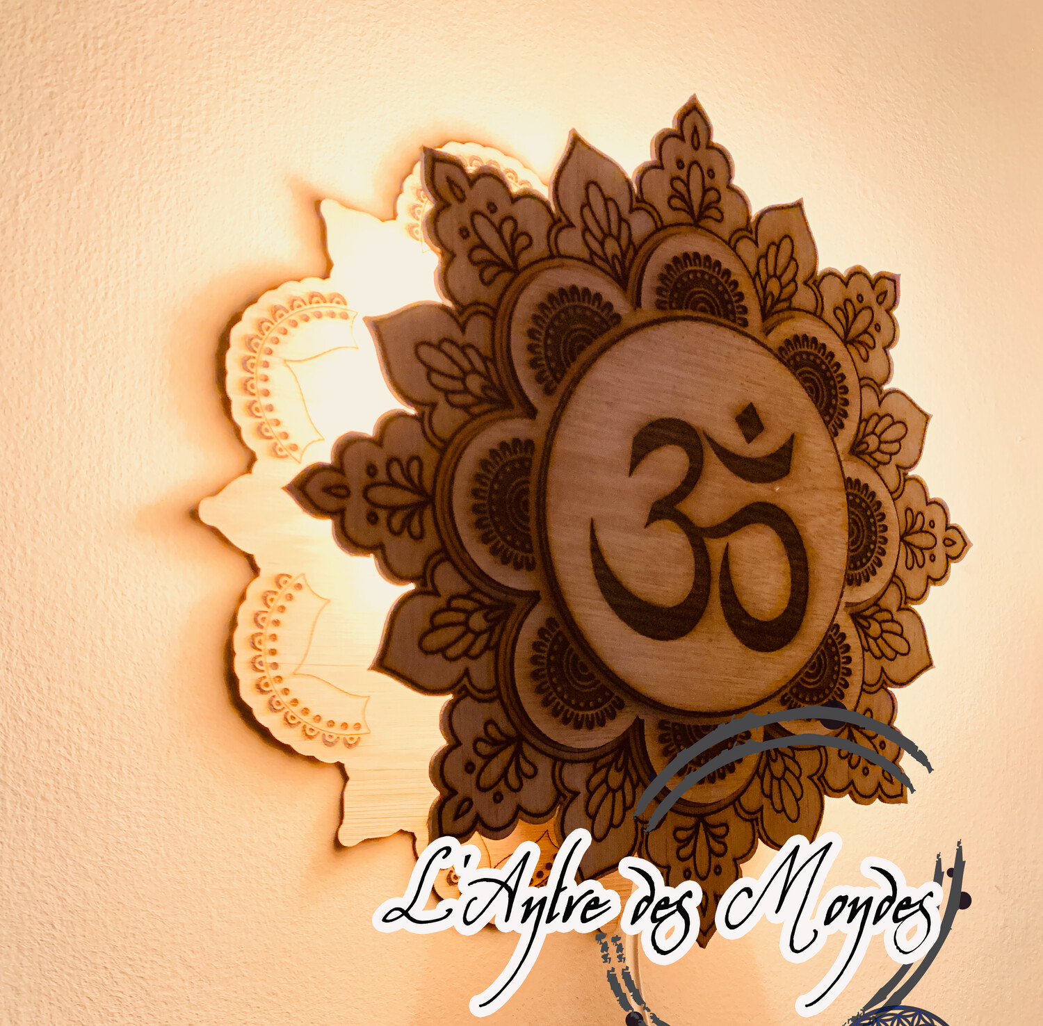 Lampe Om mandala