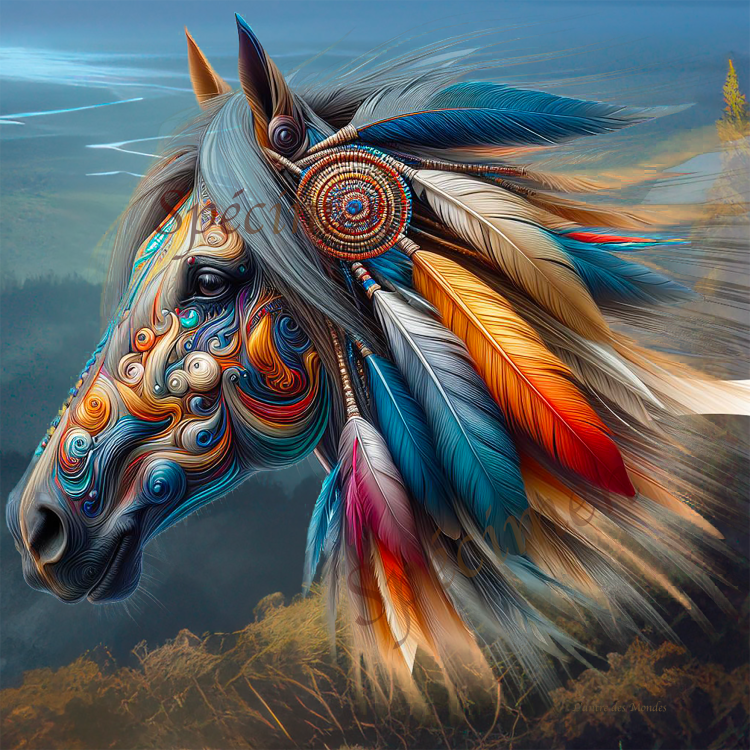 cheval des plaines
