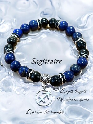 Bracelet pierres naturelles signe astrologique sagittaire