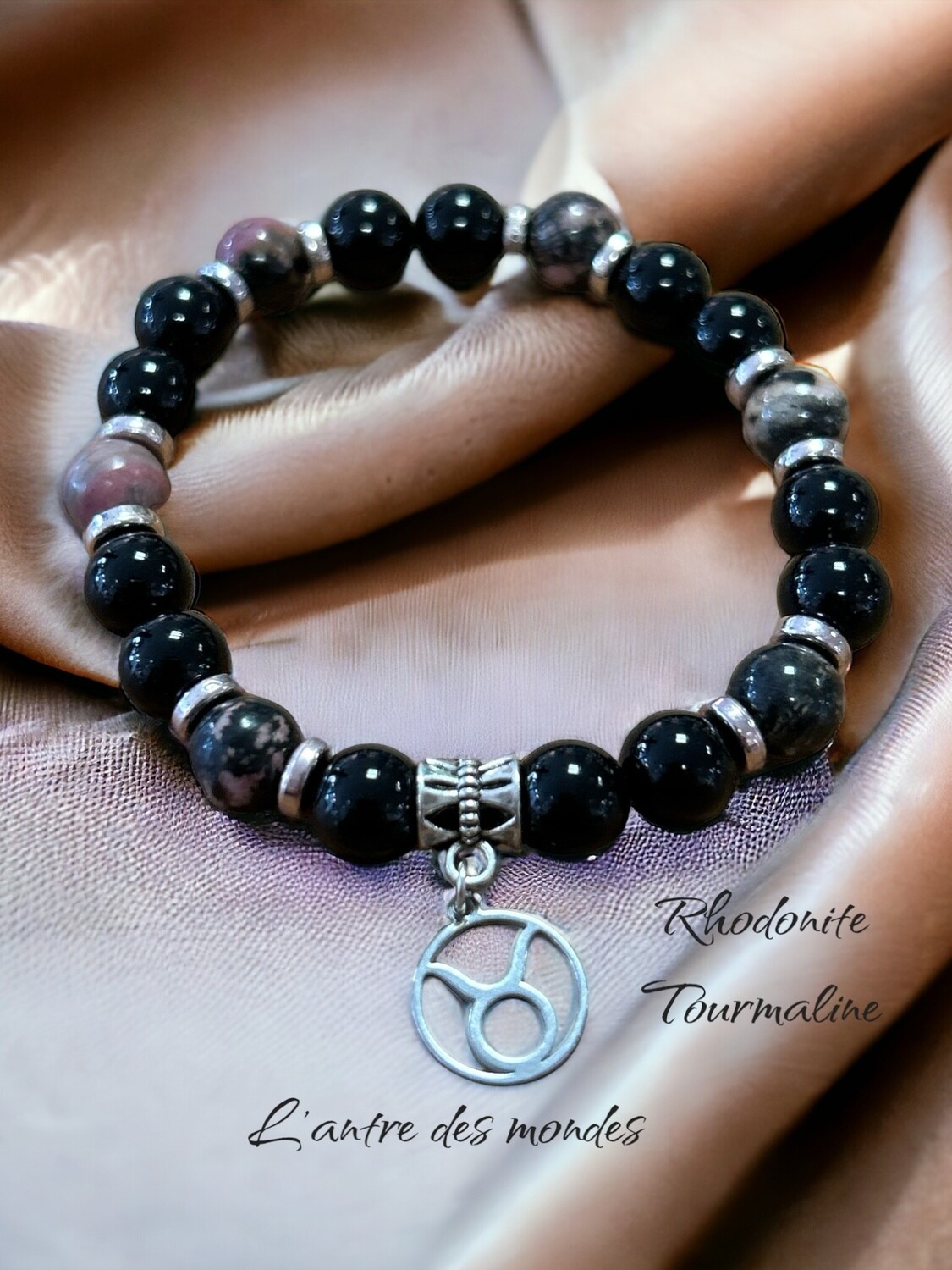Bracelet en pierres naturelles signe astrologique Taureau