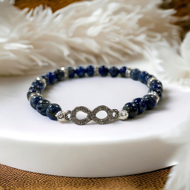 Bracelet lapis -lazuli- infini Bracelet lapis -lazuli- infini