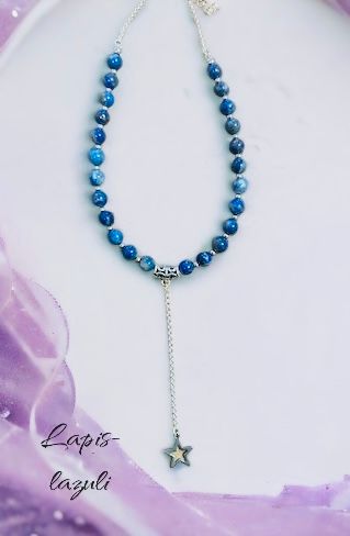 collier lapis lazuli et étoile