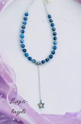 collier lapis lazuli et étoile