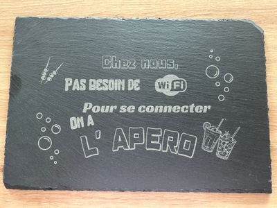 Ardoise connexion wi-fi