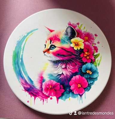 Chat coloré