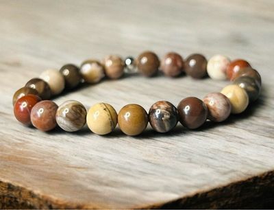 Bracelet bois silicifié