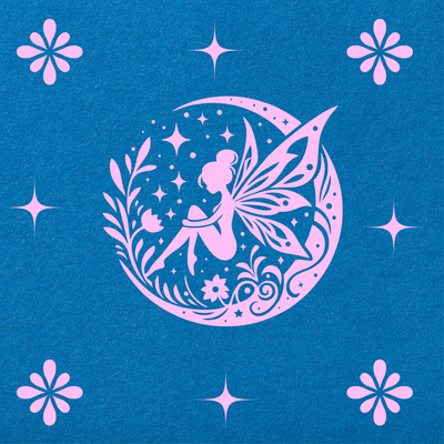 Tapis de tarot : la fée de la lune