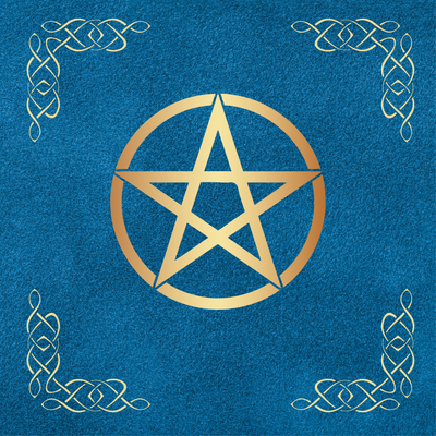 Tapis de tarot pentagramme