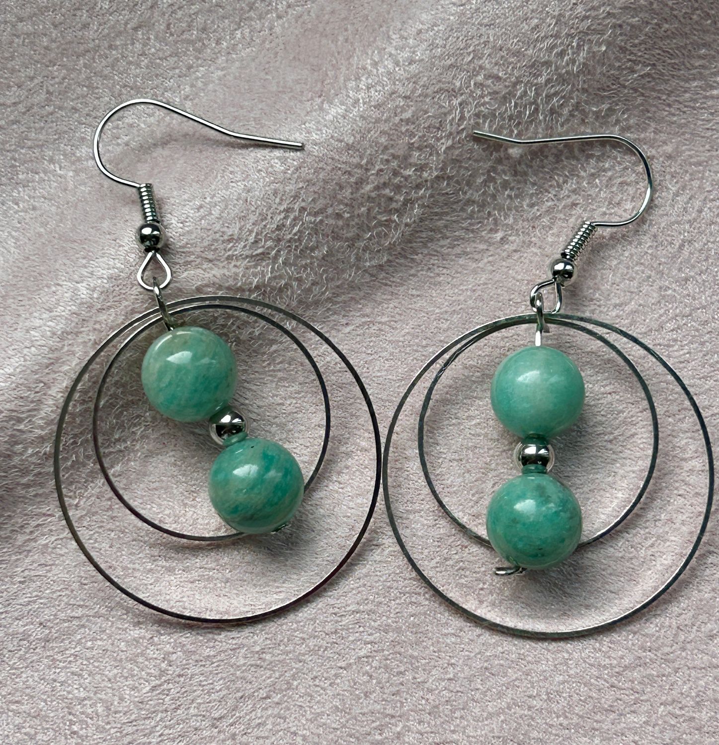 Pendentif et boucles d'oreilles - pierres au choix