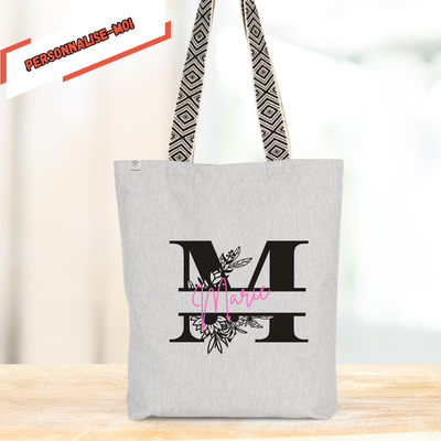 tote bag personnalisable Monogramme
