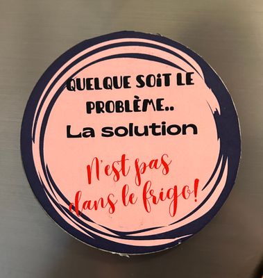la solution n'est pas dans le frigo