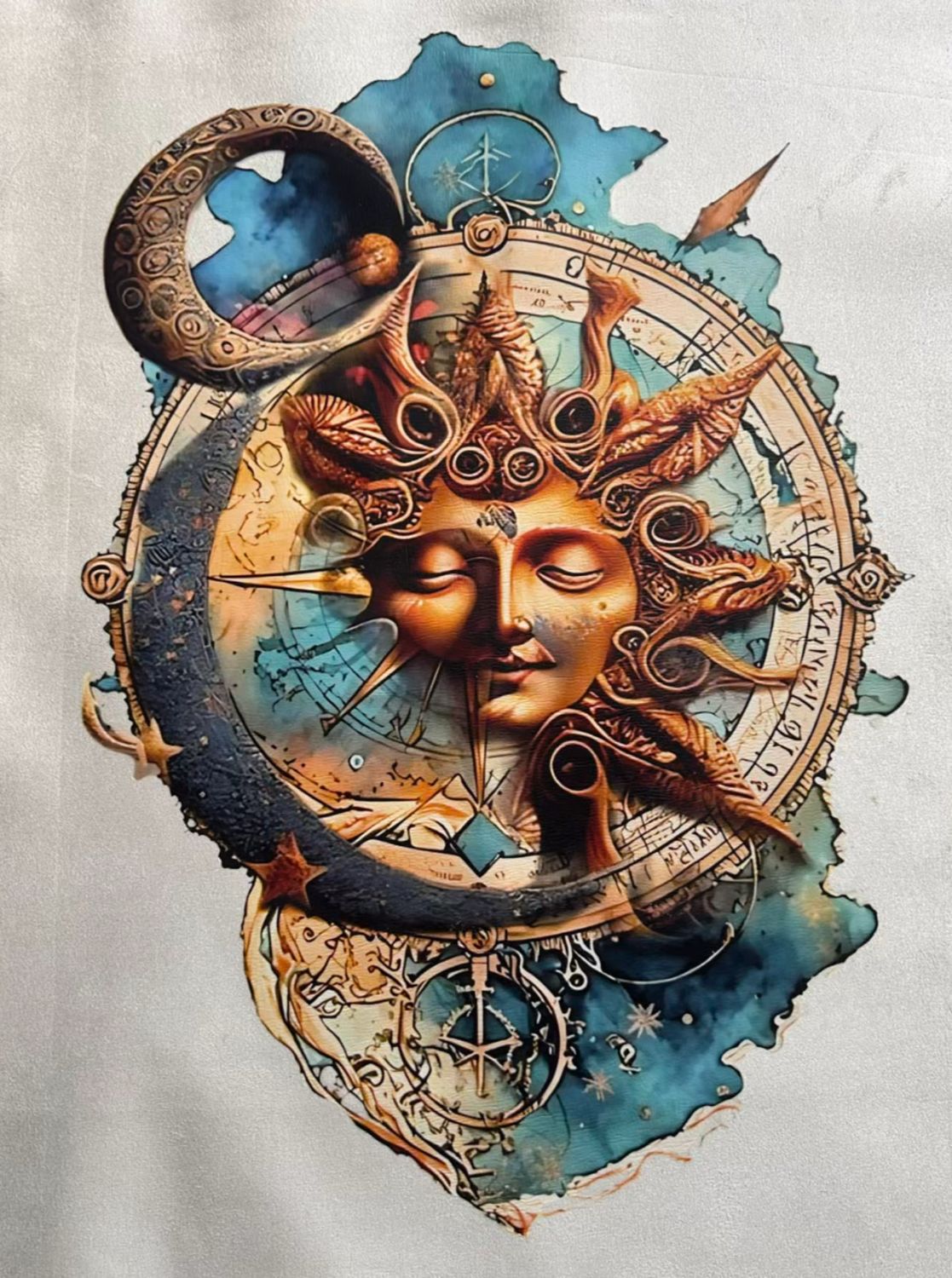 Tapis de tarot - oracle le soleil lunaire