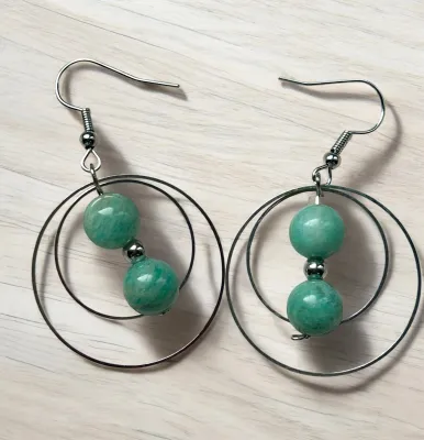 Boucles d’oreilles pierres naturelles
