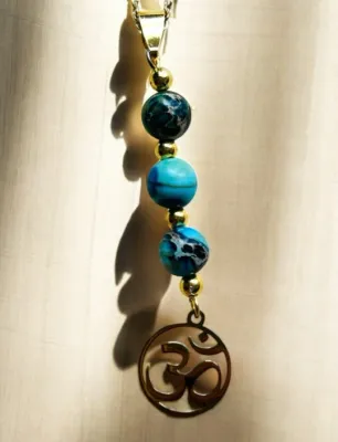 Pendentif jaspe sédimentaire marin