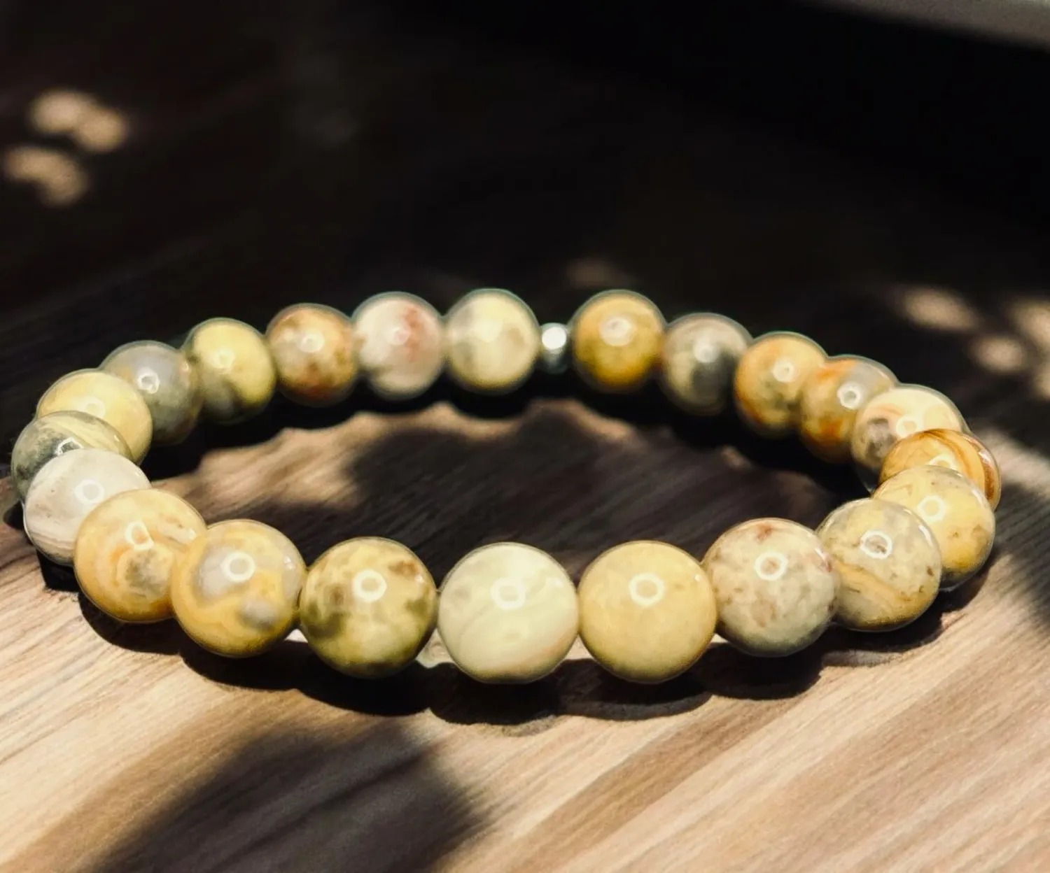 bracelet angoisse, détachement des émotions-agate crazy lace