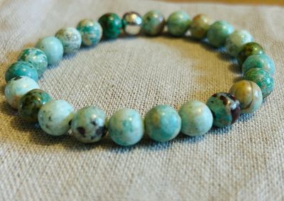 Bracelet turquoise du Pérou - protection et équilibre