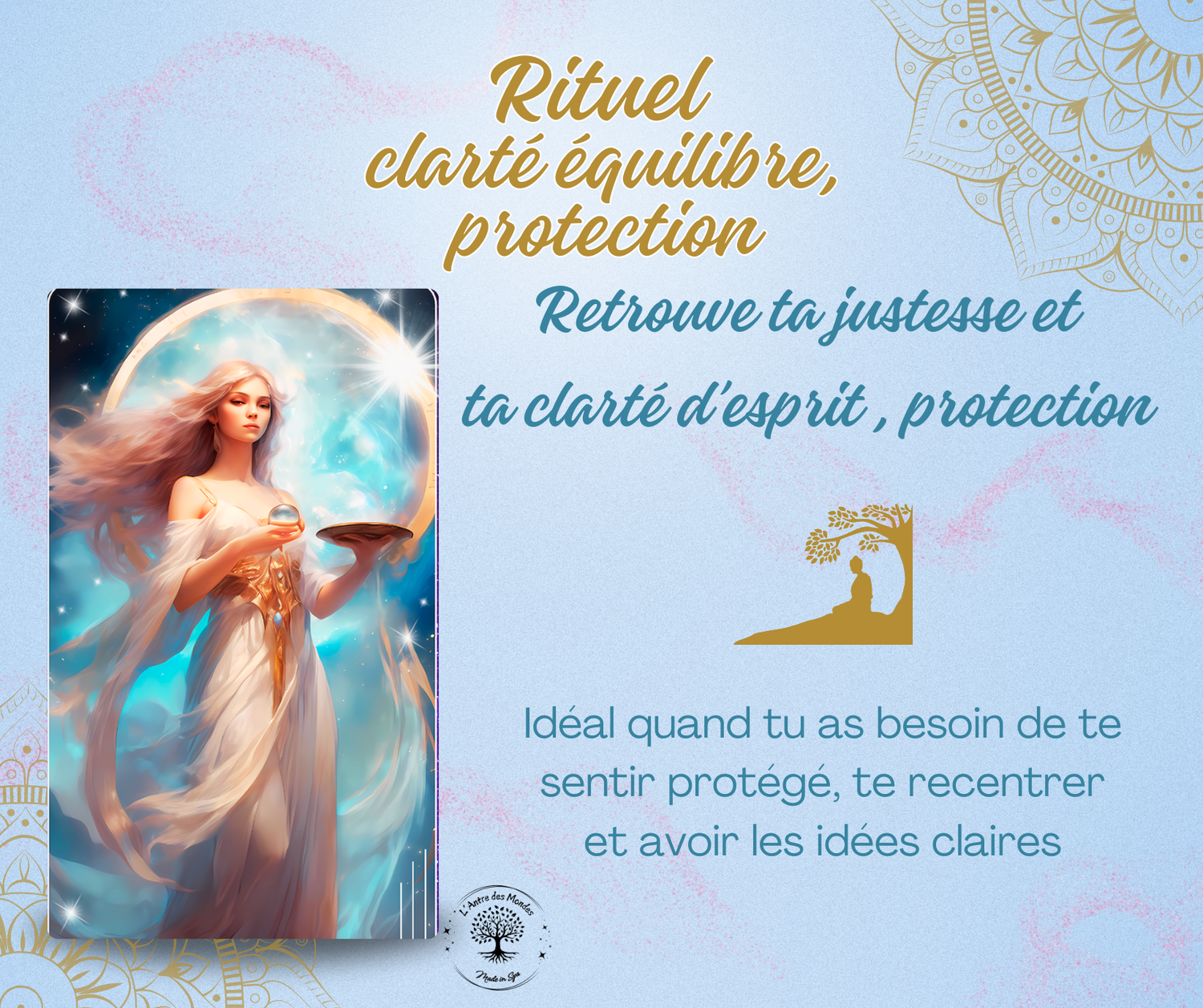Rituel clarté, équilibre et protection - fiches et méditation