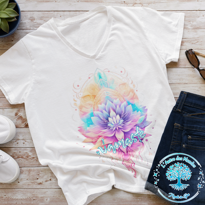 tshirt ou sweat personnalisé namasté lotus