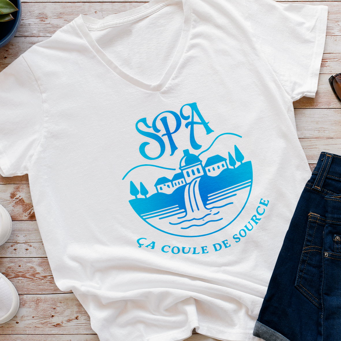 T-shirt ou sweat à personnaliser SPA , ça coule de source