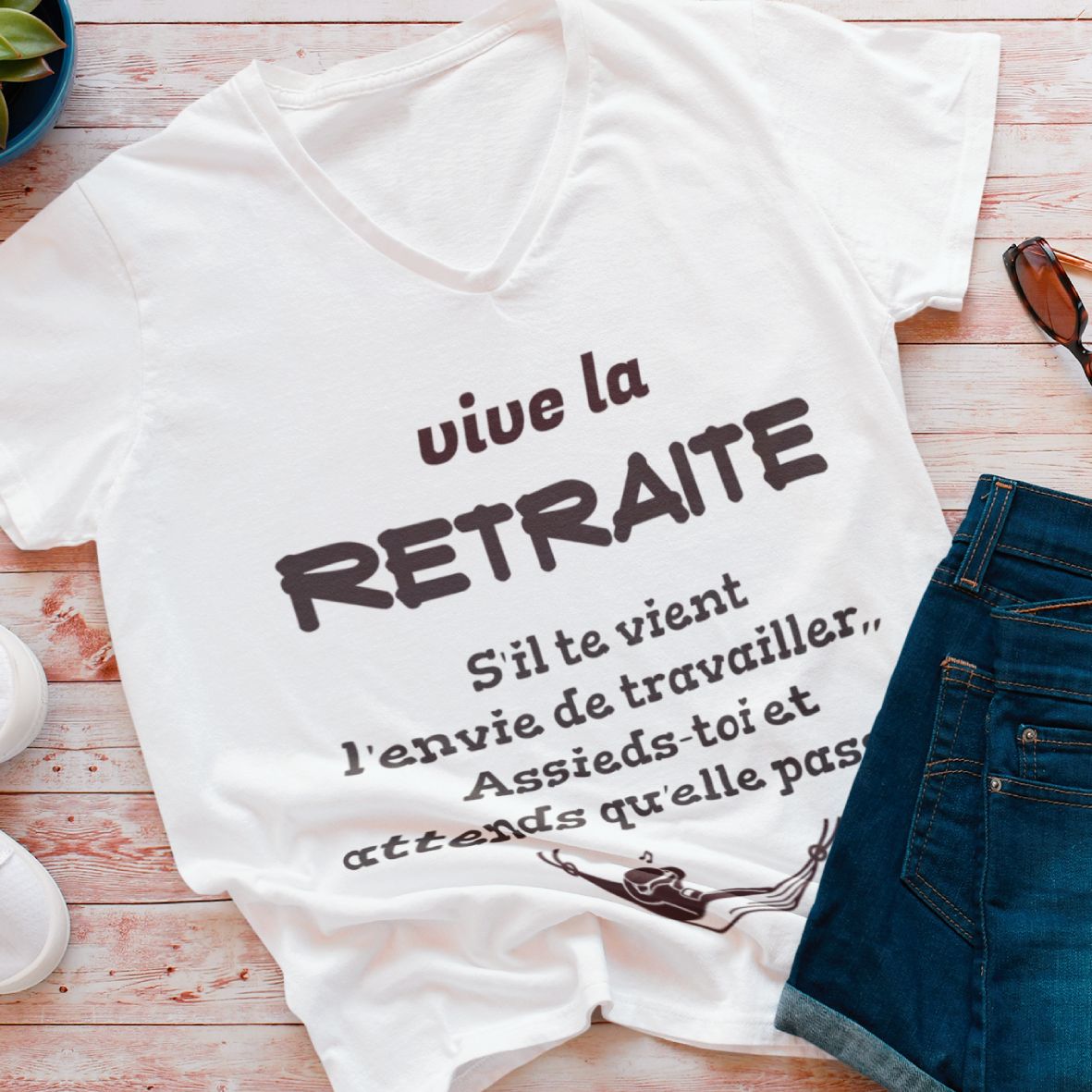 t-shirt ou sweat à personnaliser - vive la retraite