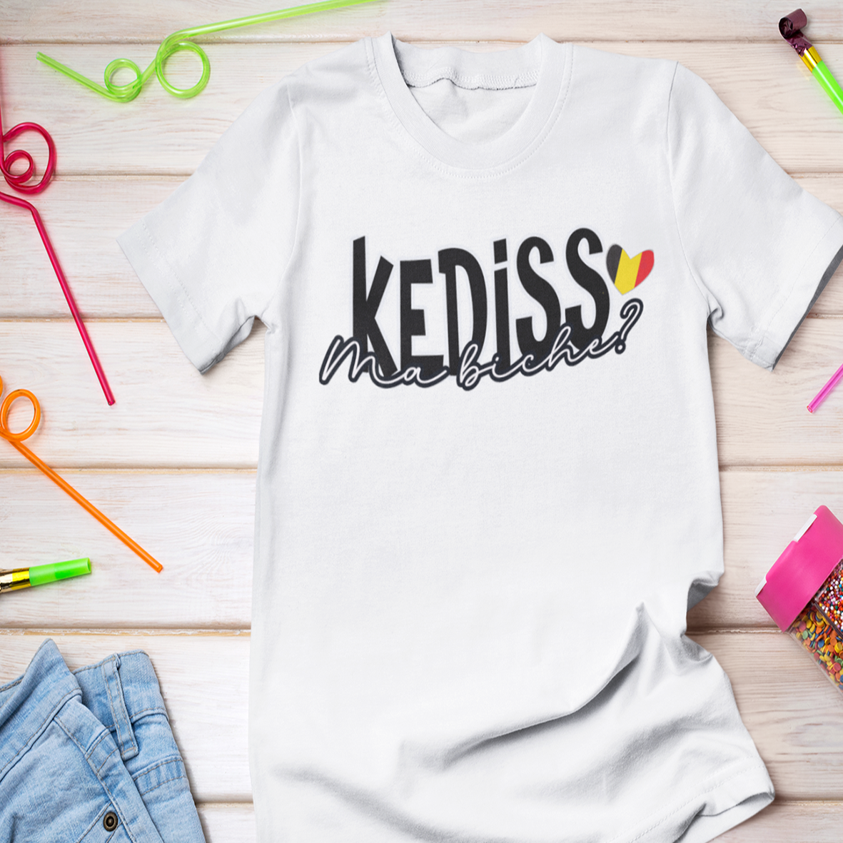 t-shirt ou sweat à personnaliser Kediss ma biche