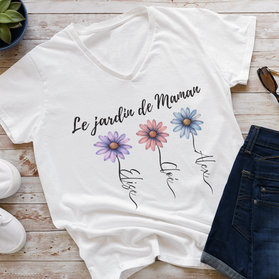 t-shirt ou sweat à personnalisé : le jardin de maman