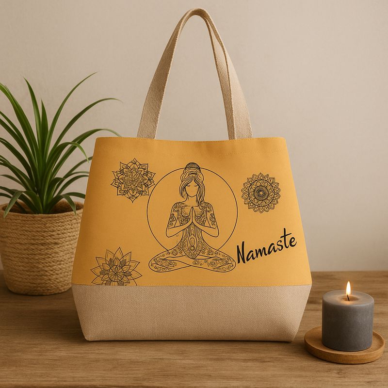 sac en coton et jute à personnaliser