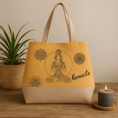 sac en coton et jute à personnaliser