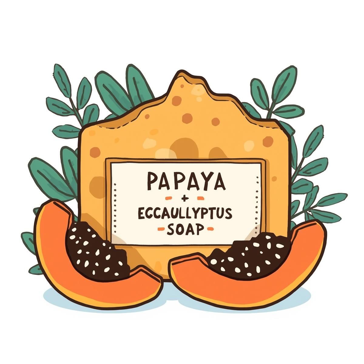 Papaya &amp; Eucalyptus Soap