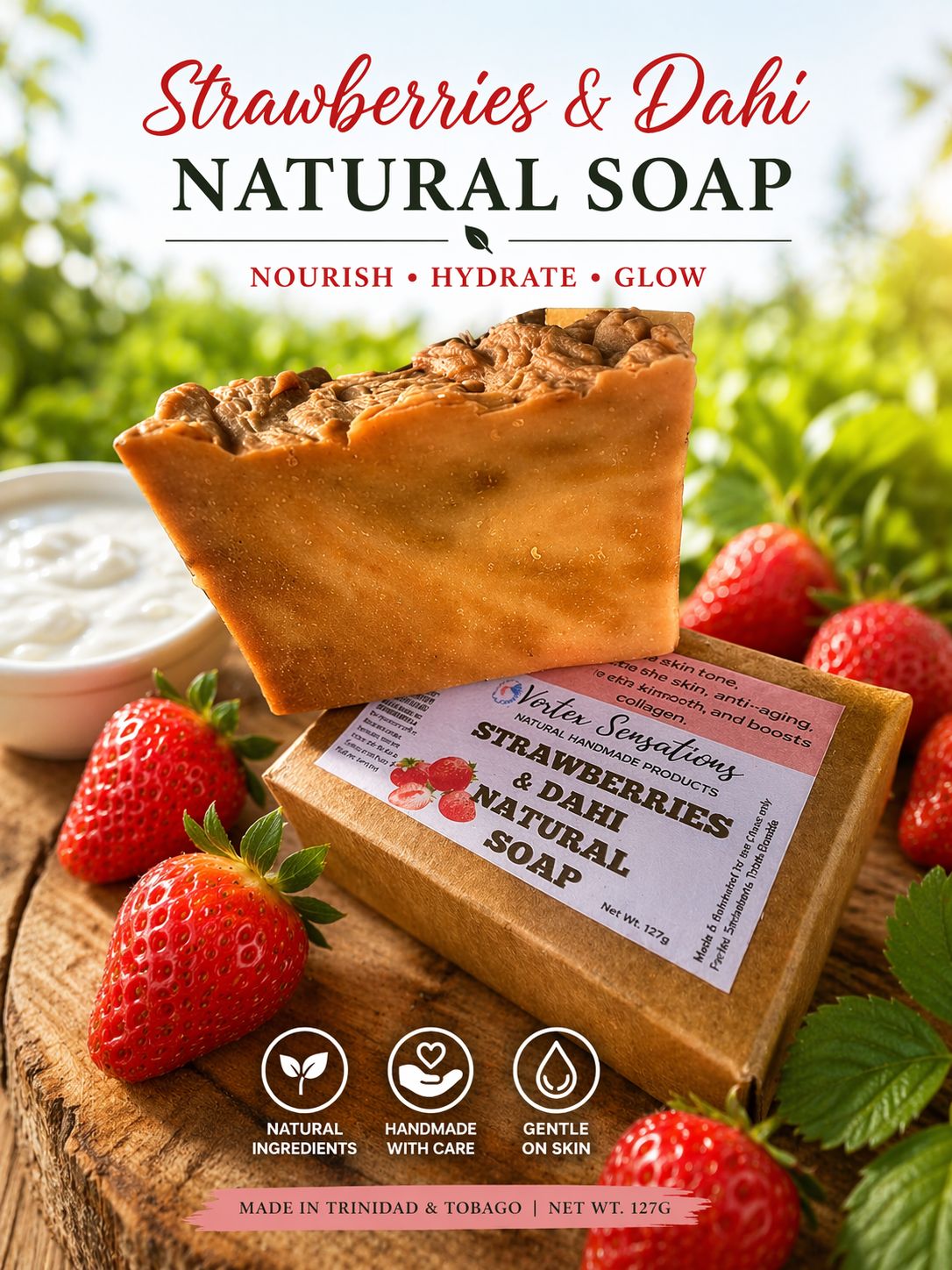 Strawberries &amp; Dahi Soap